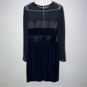 Jones New York Black Long Sleeve Dress